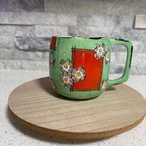 Whitney Smith by Magenta Muted Green & Orange Ceramic Mug